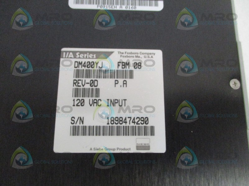 FOXBORO DM400YJ FBM08 INPUT FIELD BUS MODULE *NEW IN BOX*