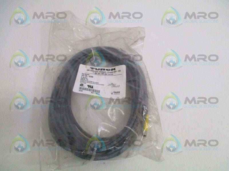 TURCK PKG3M-10/S90 MOLDED CORDSET *NEW IN FACTORY BAG*