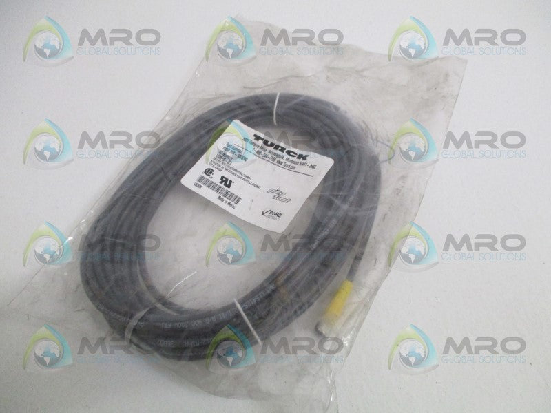 TURCK PKG3M-10/S90 MOLDED CORDSET *NEW IN FACTORY BAG*