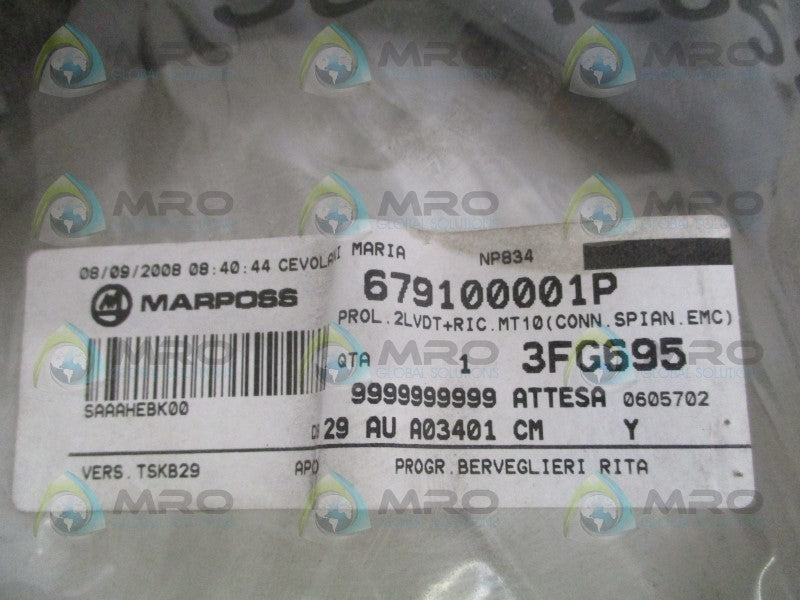 MARPOSS 679100001P EXTENSION CABLE *NEW IN ORIGINAL PACKAGE*