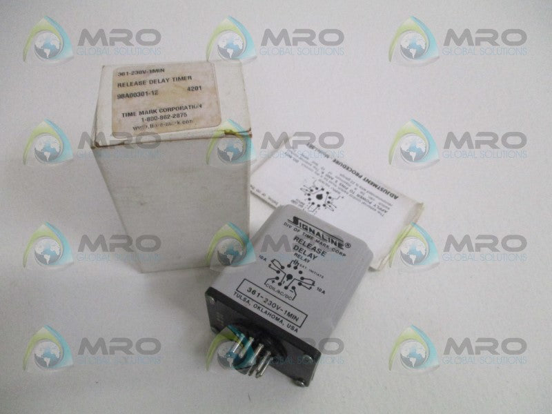 TIME MARK 361-230V-1MIN RELEASE RELAY TIMER *NEW IN BOX*
