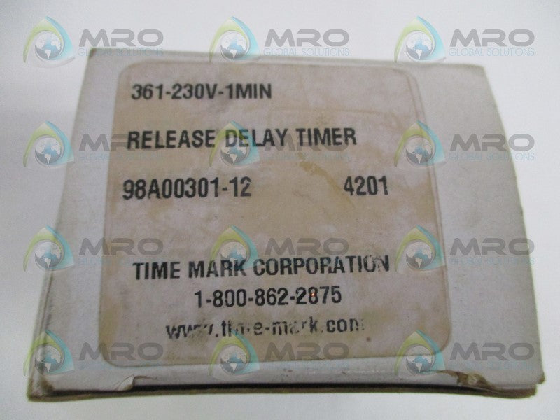TIME MARK 361-230V-1MIN RELEASE RELAY TIMER *NEW IN BOX*