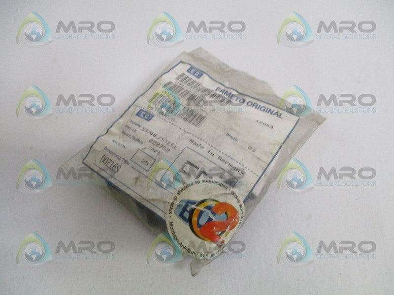 ERMETO 222752 RINGS (PKG. OF 25)  NSMP