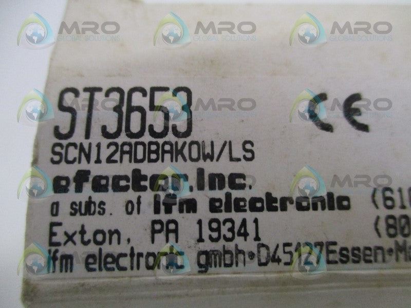 IFM EFECTOR ST3653 FLOW SENSOR MONITOR SWITCH *NEW IN BOX*