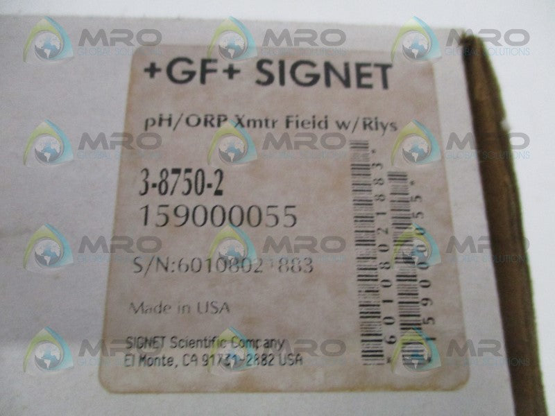 GEORGE FISCHER 3-8750-2 159000055 PH/ORP TRANSMITTER FIELD W/RELAY*NEW IN BOX*