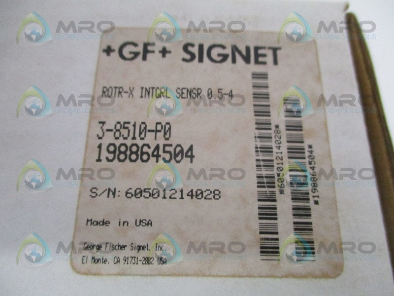 GEORGE FISCHER 3-8510-P0 198864504 ROTOR INTREGAL SENSOR 0.5-4 *NEW IN BOX*