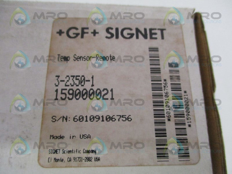 GEORGE FISCHER 3-2350-1 159000021 TEMPERATURE SENSOR REMOTE *NEW IN BOX*