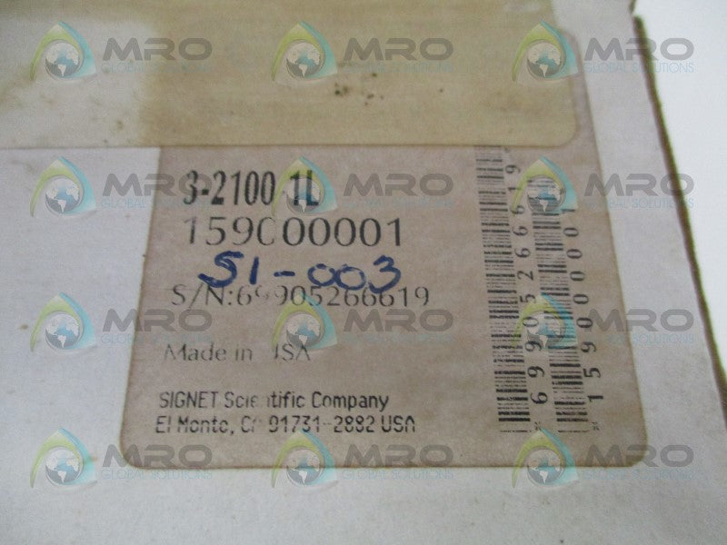 GEORGE FISCHER 3-2100-1L 159000001 FLOW SENSOR *NEW IN BOX*