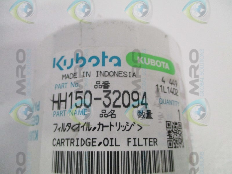 KUBOTA HH150-32094 OIL FILTER CARTRIDGE *NEW IN ORIGINAL PACKAGE*