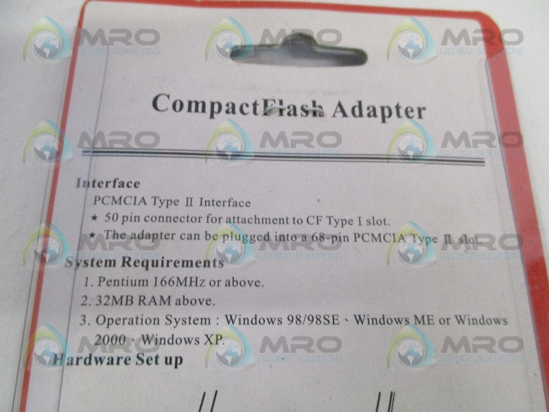 KOUWELL 2103CFA COMPACTFLASH ADAPTER CARD  NSMP