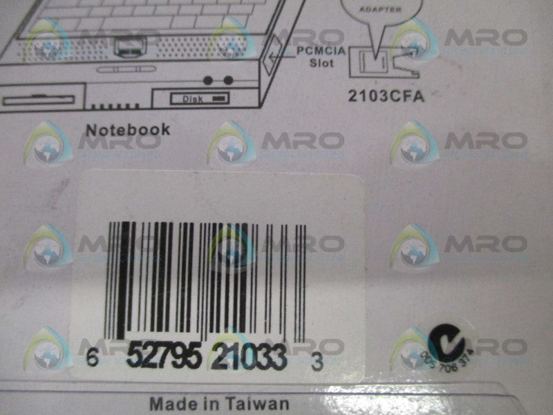 KOUWELL 2103CFA COMPACTFLASH ADAPTER CARD  NSMP