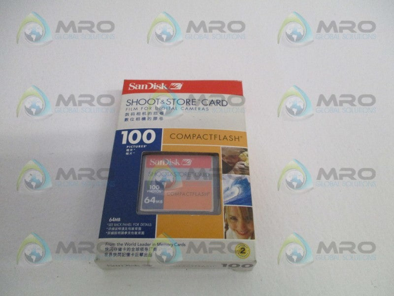 SANDISK SDCFS-64-P60 COMPACTFLASH CARD 64MB * NEW IN ORIGINAL PACKAGE *