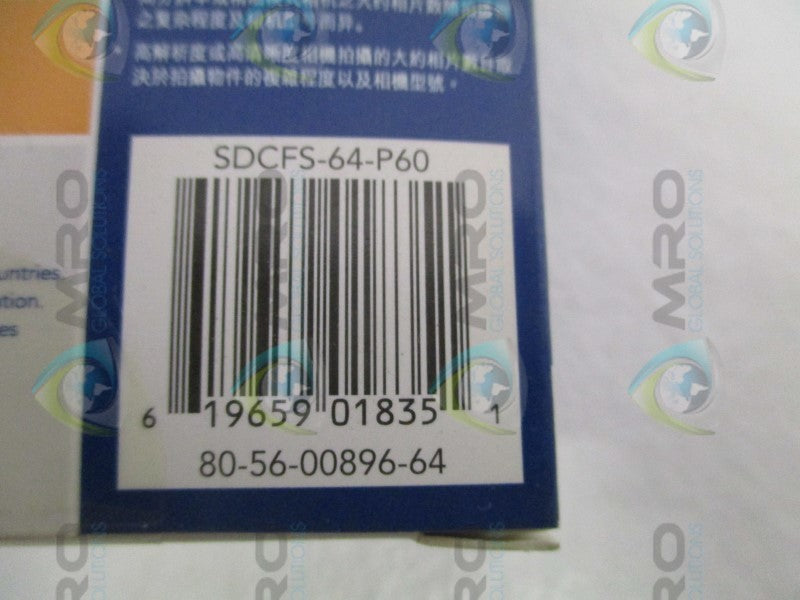 SANDISK SDCFS-64-P60 COMPACTFLASH CARD 64MB * NEW IN ORIGINAL PACKAGE *