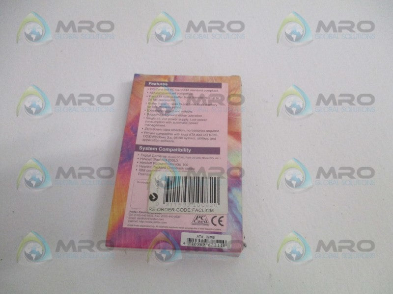 PRETEC FACL32M FLASH ATA PC CARD 32MB * FACTORY SEALED *