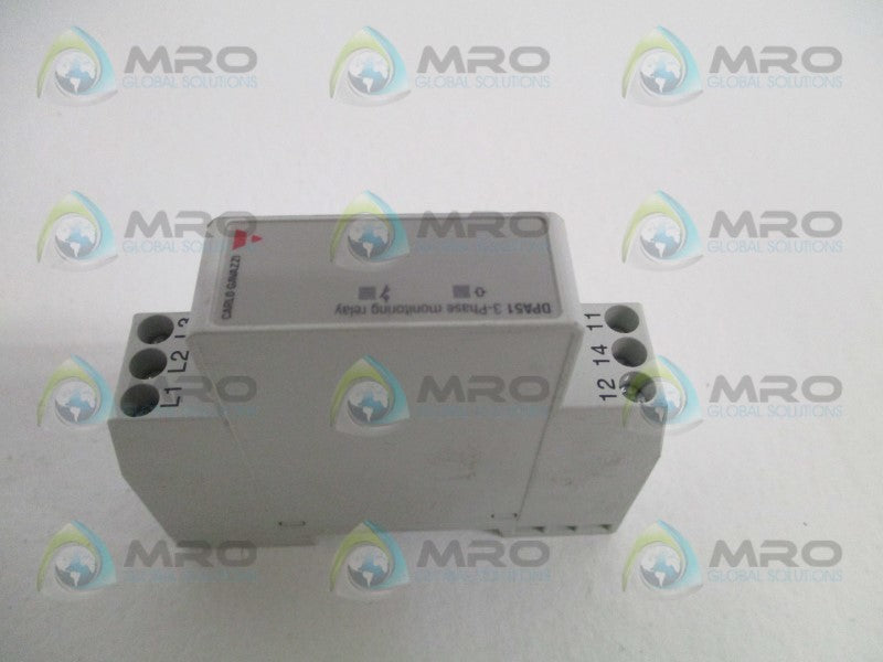 CARLO GAVAZZI DPA51CM44 3-PHASE MONITORING RELAY * NEW IN BOX *