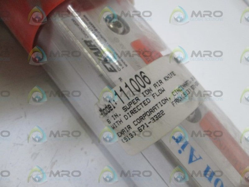 EXAIR 6" ION AIR KNIFE WITH DIRECTED FLOW 111006 * NEW IN ORIGINAL PACKAGE *