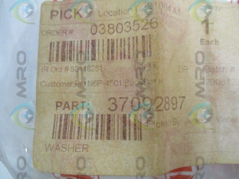 INGERSOLL RAND 37092897 WASHER  NSMP