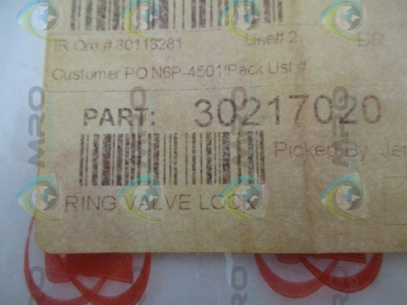 INGERSOLL RAND 30217020 VALVE LOCK RING * NEW IN FACTORY BAG *