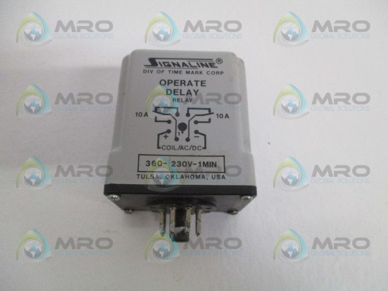SIGNALINE 360-230V-1MIN OPERATE RELAY  UNMP