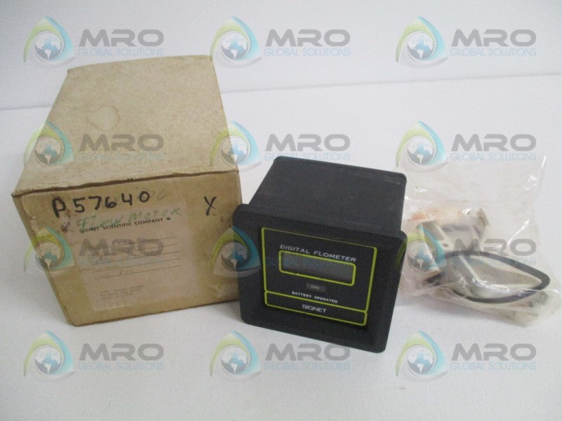 SIGNET SCIENTIFIC P57640 DIGITAL FLOMETER 50.00 GPM NSMP