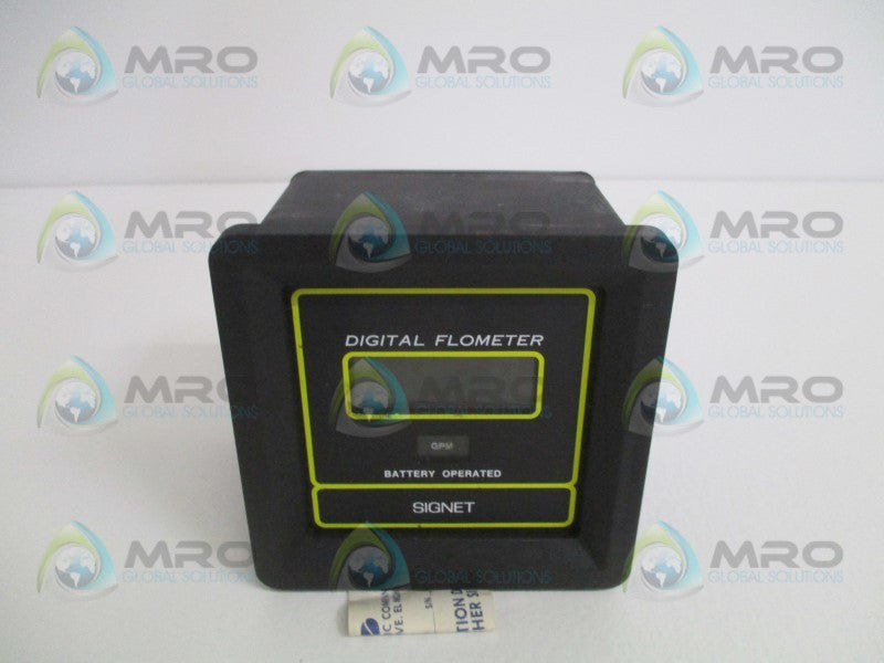 SIGNET SCIENTIFIC P57640 DIGITAL FLOMETER 50.00 GPM NSMP