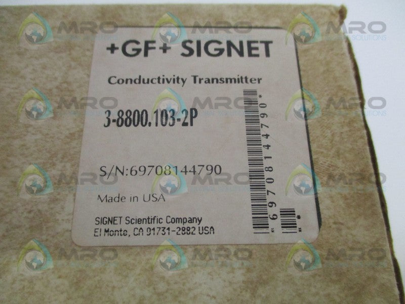 GEORGE FISCHER 3-8800.103-2P CONDUCTIVITY TRANSMITTER NSMP