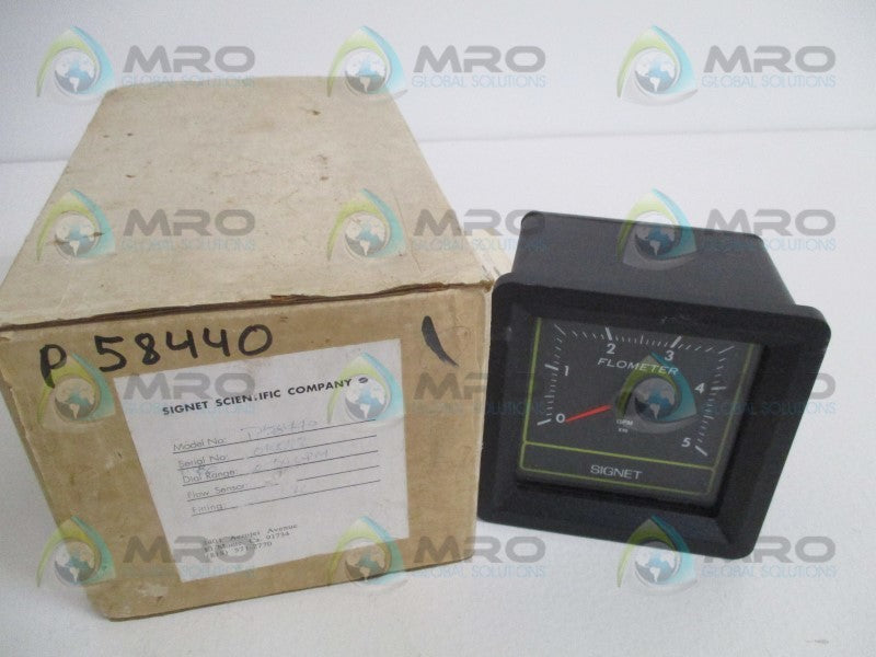 SIGNET SCIENTIFIC P58440 FLOW INDICATOR METER  0-50 GPM(AS PICTURED)NSMP