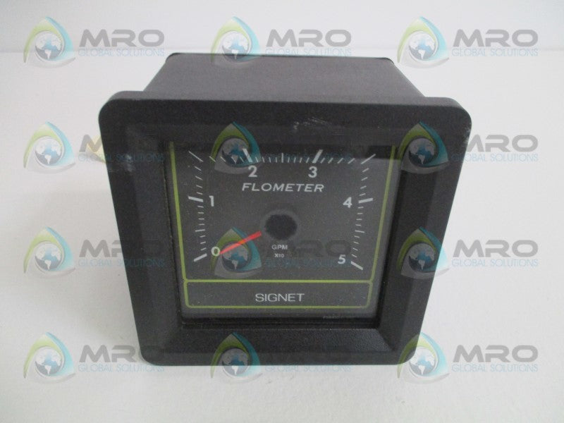 SIGNET SCIENTIFIC P58440 FLOW INDICATOR METER  0-50 GPM(AS PICTURED)NSMP