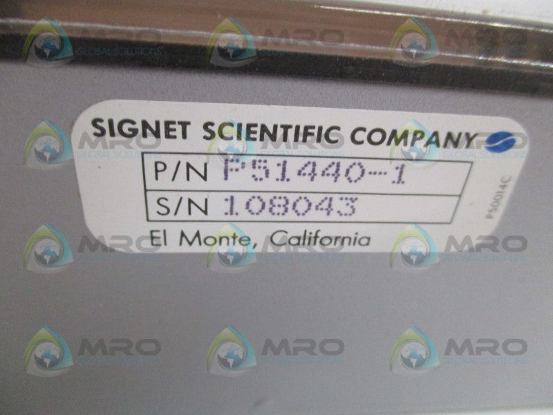 SIGNET SCIENTIFIC P51440-1 SIGNAL CONDITIONER 0-180 GPM *NEW IN BOX*