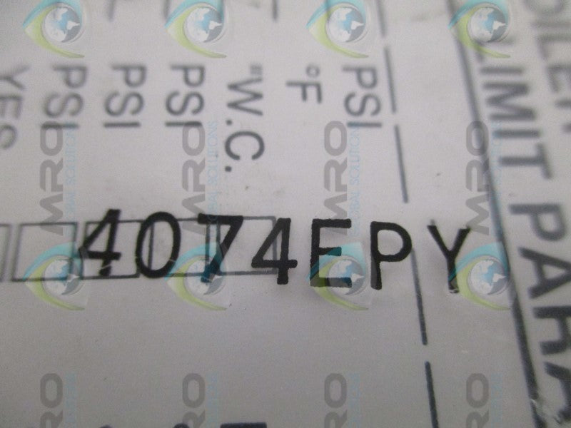 HONEYWELL 4074EPY BOILER CONTROLLER KIT  NSMP
