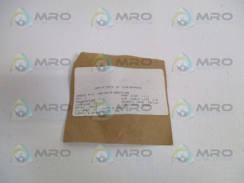 CASHCO 725-89-5-05073-00 O-RING  NSMP