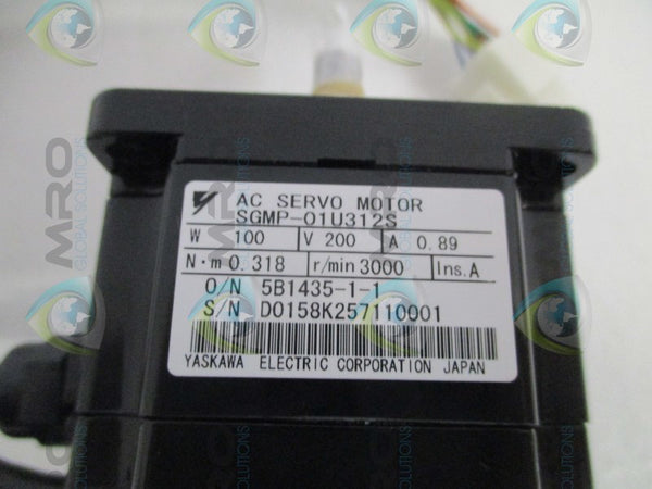 YASKAWA SGMP-01U312S AC SERVO MOTOR  NSNP