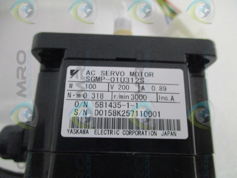 YASKAWA SGMP-01U312S AC SERVO MOTOR  NSNP