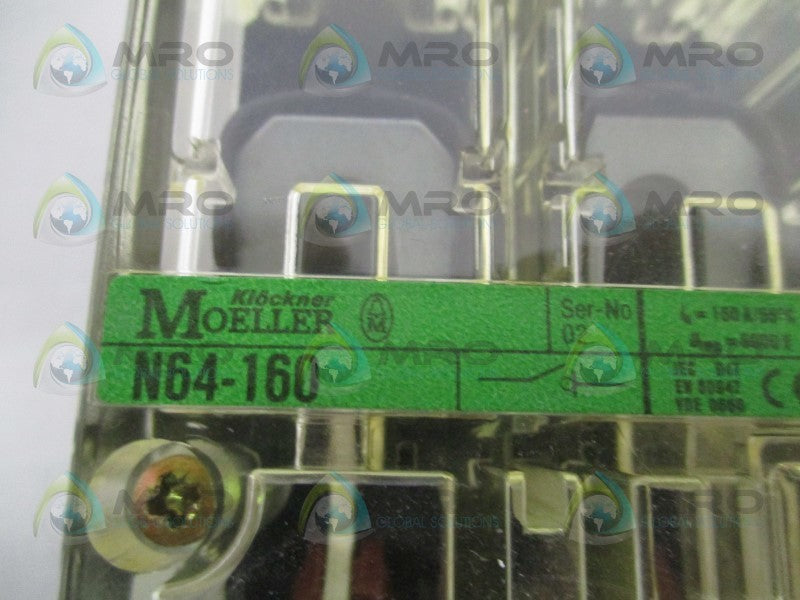 KLOCKNER MOELLER N64-160 CIRCUIT BREAKER  NSNP