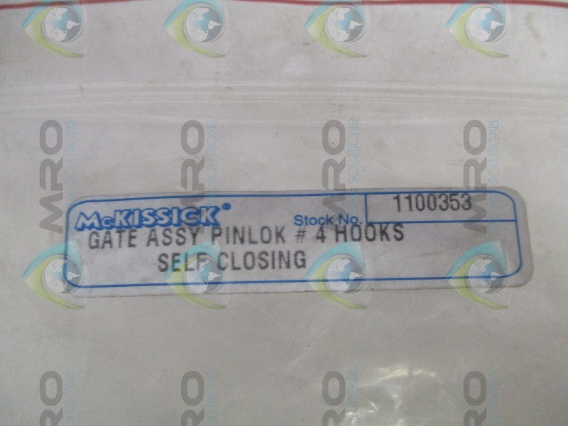 MCKISSICK 1100353 GATE ASSEMBLY PINLOK * NEW IN FACTORY BAG *