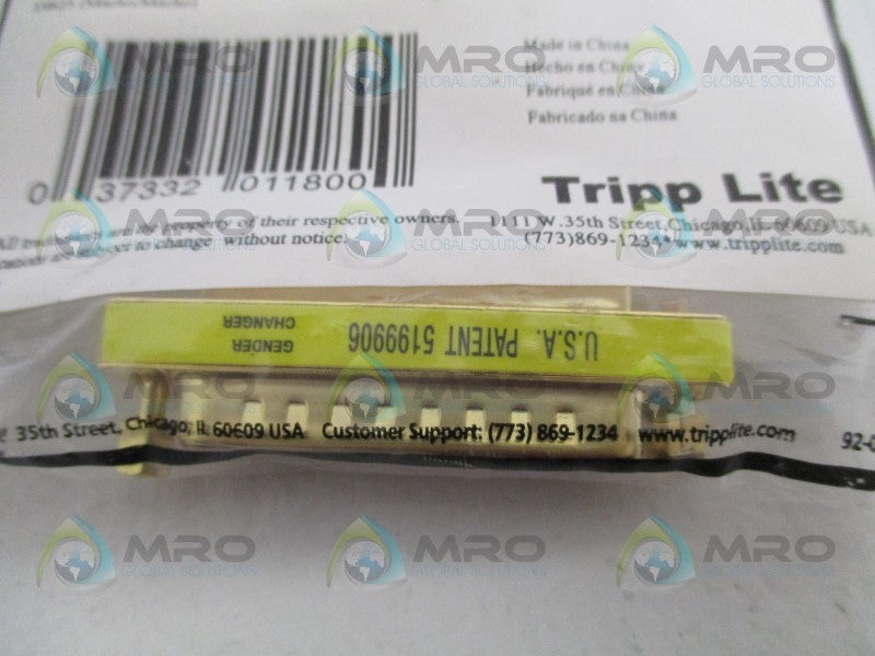 TRIPP-LITE P156-000 COMPACT GOLD GENDER CHANGER DB25 MALE  NSMP