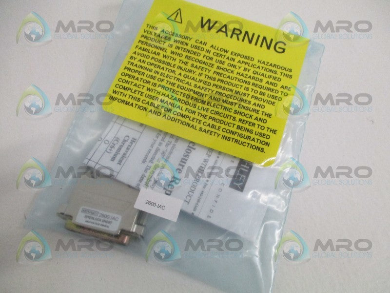 KEITHLEY 2600-IAC INTERLOCK SHORT CONNECTOR * NEW IN FACTORY BAG *