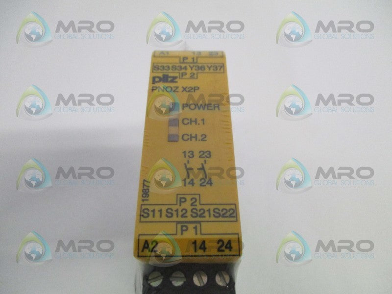 PILZ PNOZX2P24VACDC2n/o SAFETY RELAY * NEW IN ORIGINAL PACKAGE *