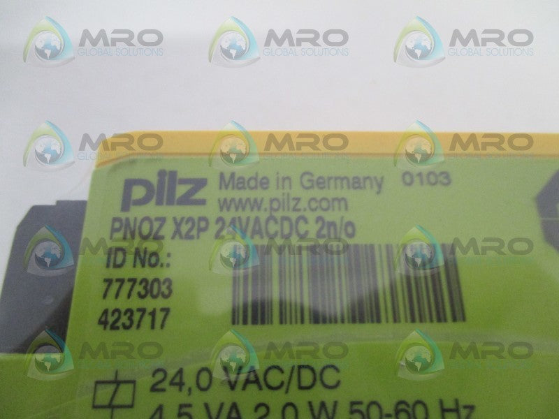 PILZ PNOZX2P24VACDC2n/o SAFETY RELAY * NEW IN ORIGINAL PACKAGE *