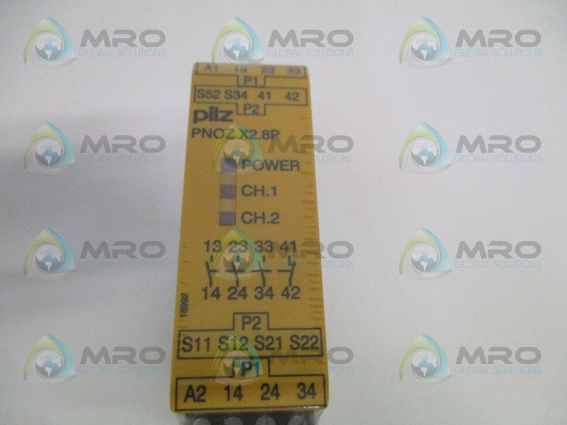 PILZ PNOZX2.8P24VACDC3n/o1n/c SAFETY RELAY * NEW IN ORIGINAL PACKAGE *