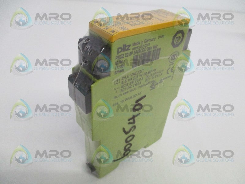 PILZ PNOZX2.8P24VACDC3n/o1n/c SAFETY RELAY * NEW IN ORIGINAL PACKAGE *