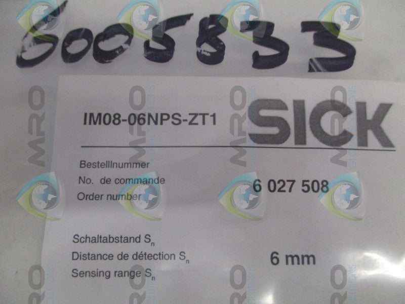 SICK IM08-06NPS-ZT1 PHOTOELECTRIC SENSOR * NEW IN FACTORY BAG *