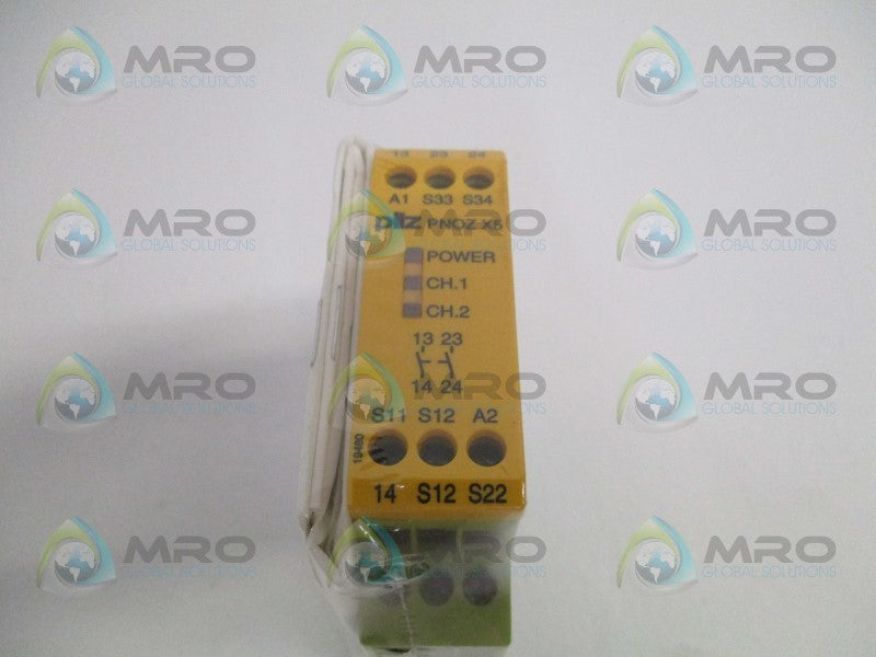PILZ PNOZ-X5-24VACDC-2N/O SAFETY RELAY * NEW IN ORIGINAL PACKAGE *