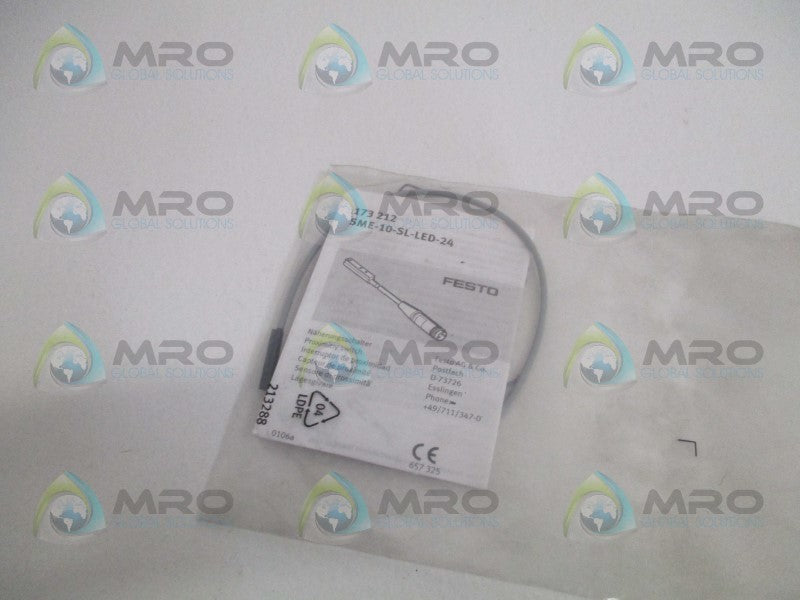 FESTO SME-10-SL-LED-24 173212 PROXIMITY SENSOR * NEW IN FACTORY BAG *