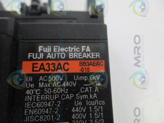 FUJI EA33AC BB3AEAC-010 AUTO BREAKER 10A *NEW IN BOX*