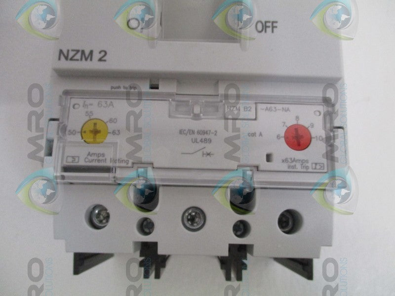 KLOCKNER MOELLER ZMB2-A63-BT-NA CIRCUIT BREAKER 63A  NSMP