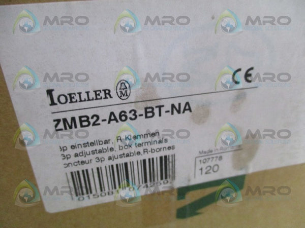 KLOCKNER MOELLER ZMB2-A63-BT-NA CIRCUIT BREAKER 63A  NSMP