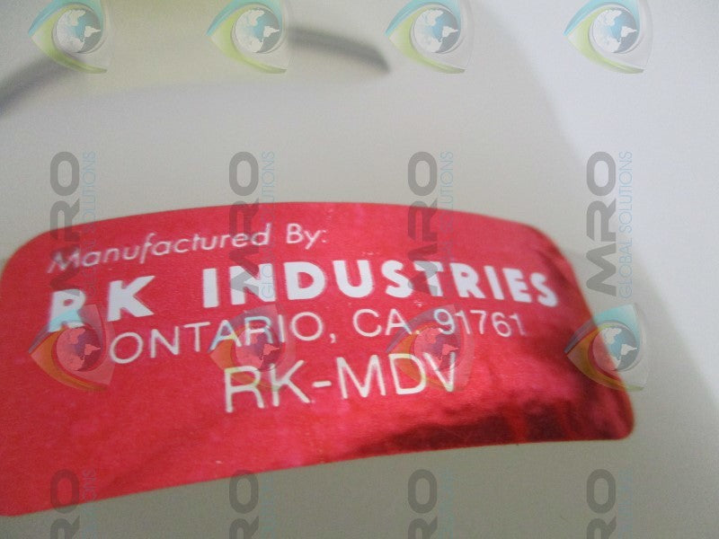 RK INDUSTRIES RK-MDV PNEUMATIC TANK DUMP *NEW NO BOX*