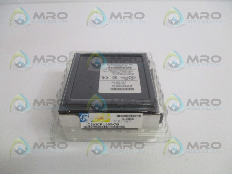 GE FANUC IC693CPU360-CG CPU MODULE 240K USER MEMORY *NEW IN ORIGINAL PACKAGE*