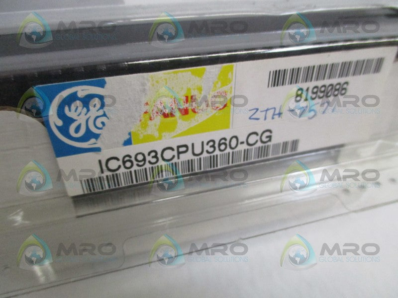 GE FANUC IC693CPU360-CG CPU MODULE 240K USER MEMORY *NEW IN ORIGINAL PACKAGE*